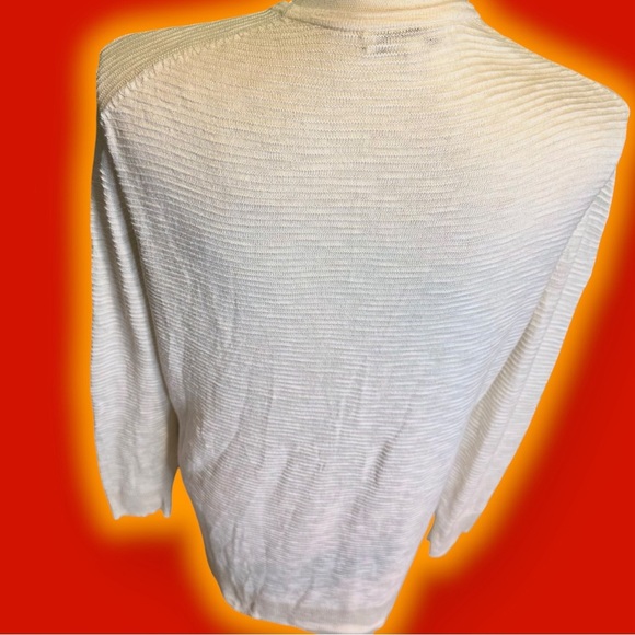 Madewell ‘Summer Ryder Cardigan Sweater in Stripe’ in “Pearl Ivory” Size Small - Picture 11 of 16